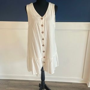 White button down dress size M